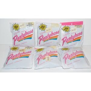 Vtg Kmart Pantyhose Panty Hose Lot Sz B Brown Mist packages props 80's 90's Y2K